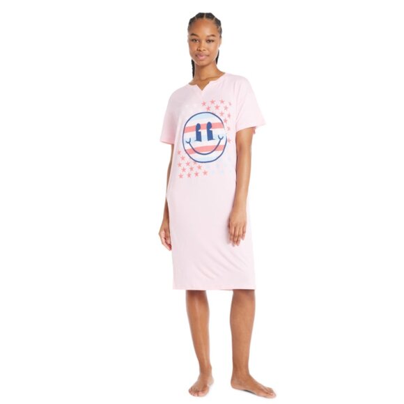 Way to Celebrate Women's Americana Lounger Sleepshirt, Size 3X (22W-24W) - Picture 2 of 3